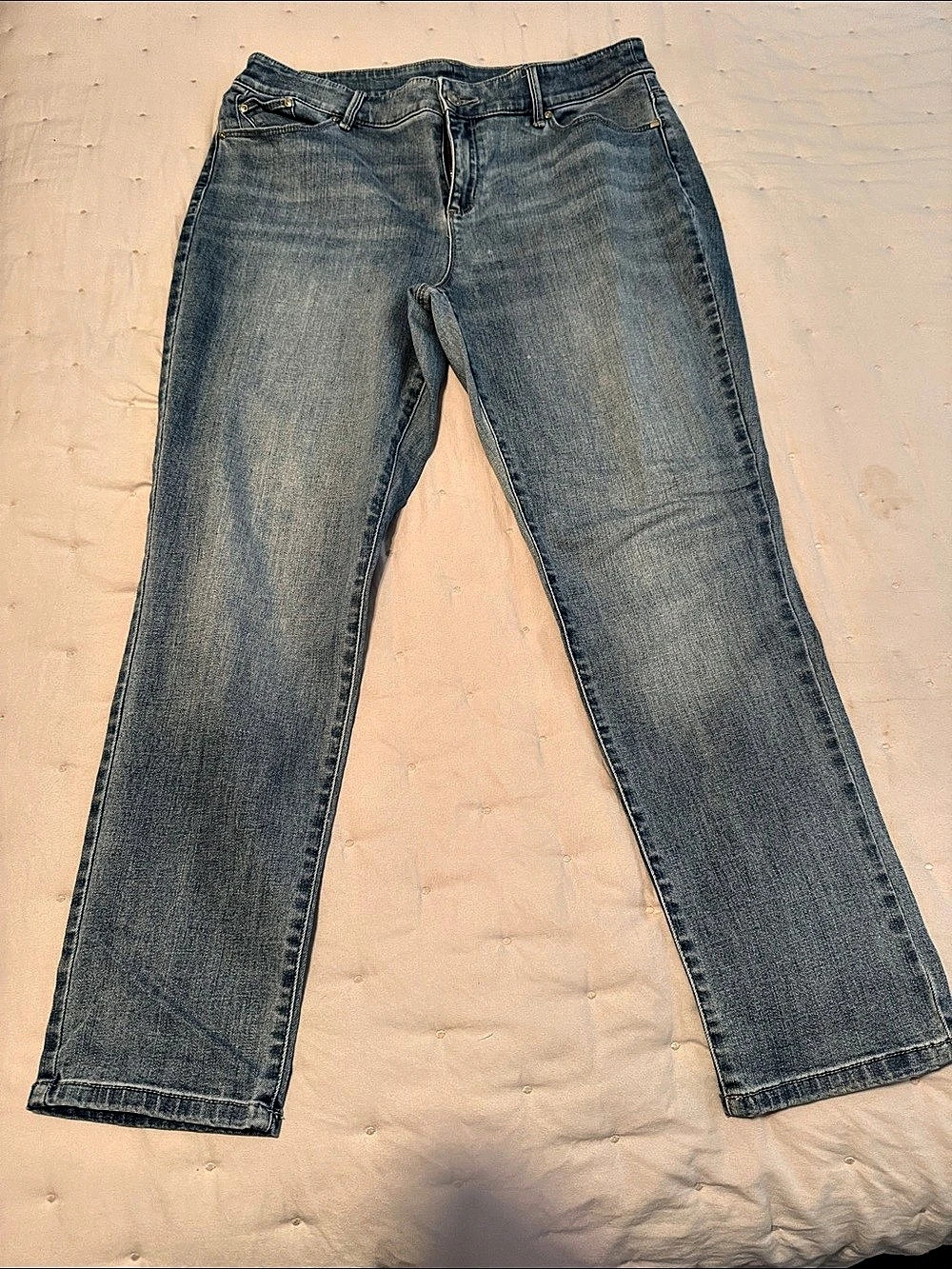 Chicos from the Leggings Straight Leg Jeggings Blue US 12P
